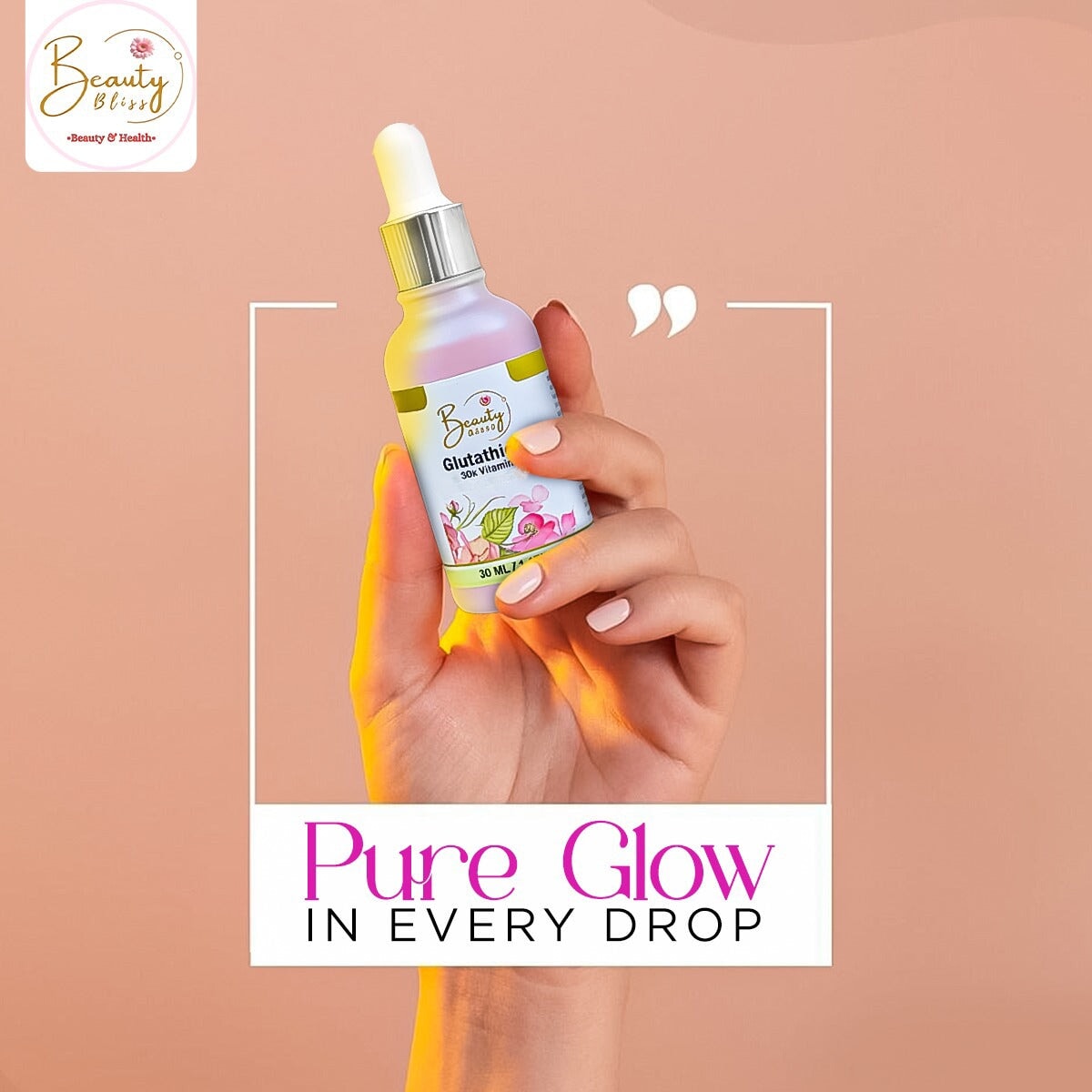 Pack Of 6 Deal 4 Glutathione Serums (30ml) + 2 Free Soaps skin care beauty bliss